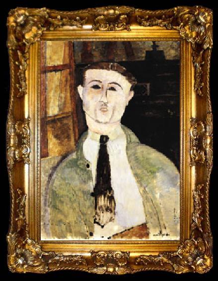framed  Amedeo Modigliani Paul Guillaume, ta009-2